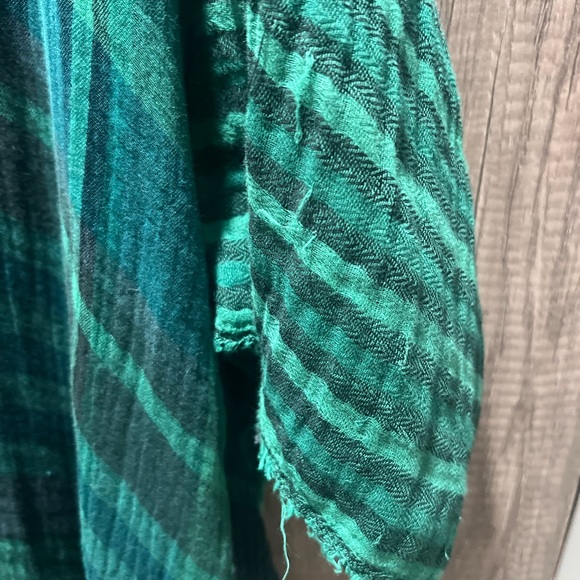 Raquel Allegra Women’s  Designer Green cross 100% Cotten Green Oversized 3-L-XL - Picture 6 of 7